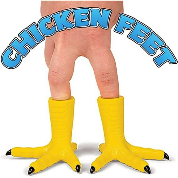 Archie McPhee Chicken Feet Finger Puppets Set of 2