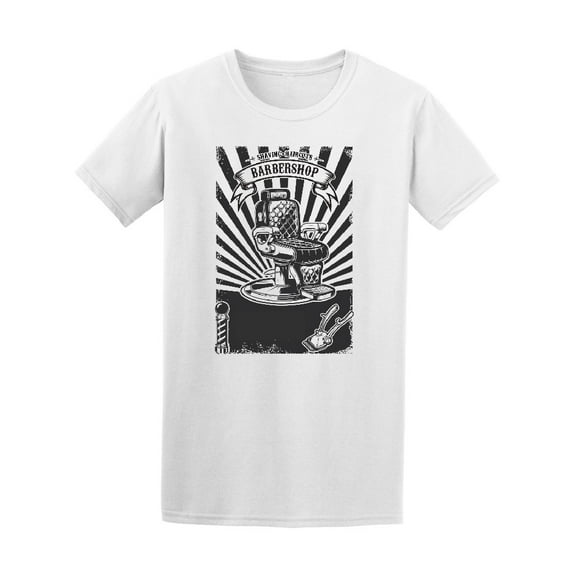 Barber Shop Chair And Tools T-Shirt Men -Image by Shutterstock, Male XX-Large