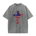 thumbnail image 5 of Tnhcen Men's USA Flag Graphic 4th of July Tee Summer Novelty Soft Fabric Patriotic Short Sleeve Top S-2XL, 5 of 5