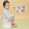 thumbnail image 2 of Rodilleras para gatear Protectores de rodilla antideslizantes para bebés Calentadores de piernas para niños pequeñosverde, 2 of 4