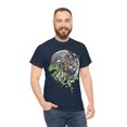 thumbnail image 3 of Dabbing Skeleton Jack-o'-lantern T-Rex Dinosaur T-Shirt, 3 of 6