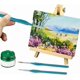 thumbnail image 3 of Juego de 10 pinceles con mango turquesa y cerdas de nailon de 179-196 mm para acuarela, óleo, pintura acrílica y suministros de arte., 3 of 3