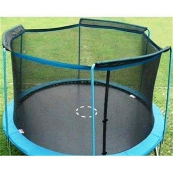 Upper Bounce 12 ft. - Framed - Trampoline Enclosure Net Fit For 2 Arches Sleeves on top