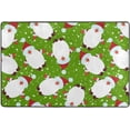 thumbnail image 4 of SKYSONIC Christmas Santa Claus Non-Slip Area Rug, Cute Kriss Kringle Floor Carpet Comfort Floor Mats Decor for Indoor Front Porch,Living Room, Bedroom,Kitchen,72"x48", 4 of 5
