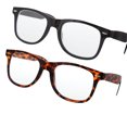 thumbnail image 5 of grinderPUNCH Adult Reading Glasses for Unisex 1 Black 1 Tortoise Frame Clear Plastic Lens, +2.25, 5 of 5