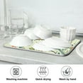 thumbnail image 7 of Yayeee Dish Drying Mat for Kitchen Counter Ultra Absorbent Easy Clean Pad 18x16", Green Floral Pattern, 7 of 7