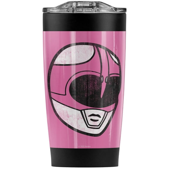 Power Rangers/Pink Ranger Mask Stainless Steel Tumbler 20 oz Coffee Travel Mug/Cup, Vacuum Insulated & Double Wall with Leakproof Sliding Lid | Great for Hot Drinks and Cold Beverages