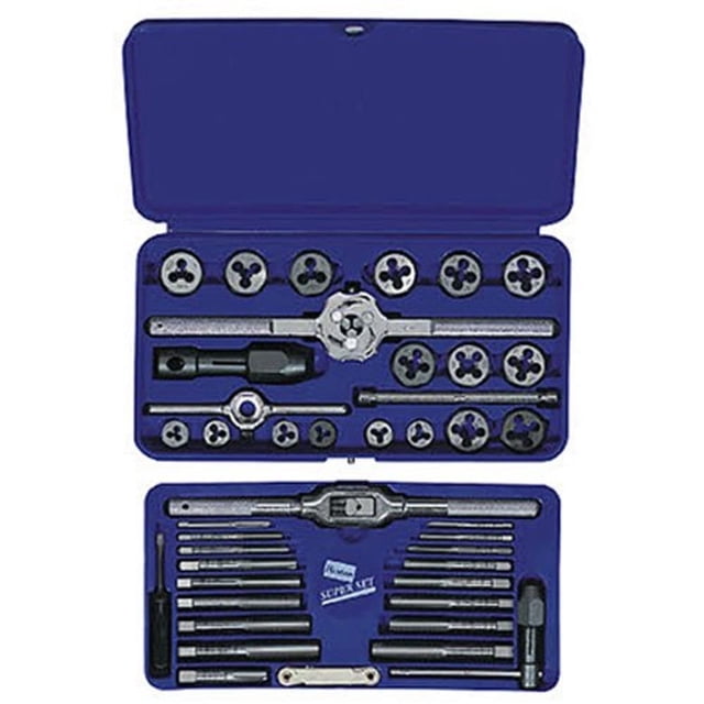 Juego de grifos y troqueles IRWIN Metric de 41 piezas (26317) con funda