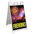 thumbnail image 1 of Fireworks (24" X 36") Standard A-Frame Signicade, Includes Decal Applied To Stand, 1 of 4