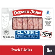 Farmer John Classic Pork Breakfast Sausage Links, 8 Count, 8 oz