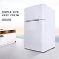 thumbnail image 4 of Northair 3.2 Cu ft Compact Mini Refrigerator Separate Freezer, Small Fridge Double 2-Door Adjustable Removable Retro Stainless Steel Shelves, 4 of 7