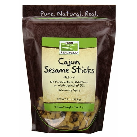 NOW Foods Real Food Cajun Sesame Sticks, 9 Oz