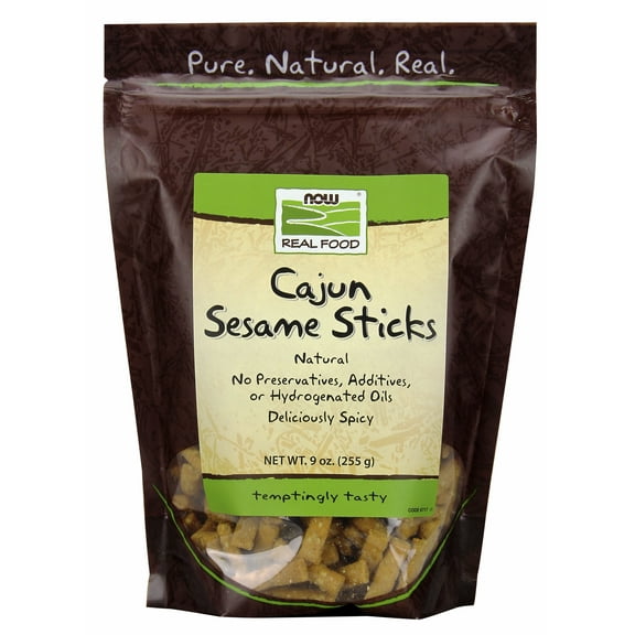 NOW Foods Real Food Cajun Sesame Sticks, 9 Oz