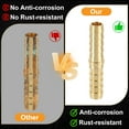 thumbnail image 4 of 3pcs 3/8" To 3/8" Brass Hose Barb Fitting Metals Splicer Mender for 3D Printing, Air Compressor, CNC Machine, Dies, 4 of 6
