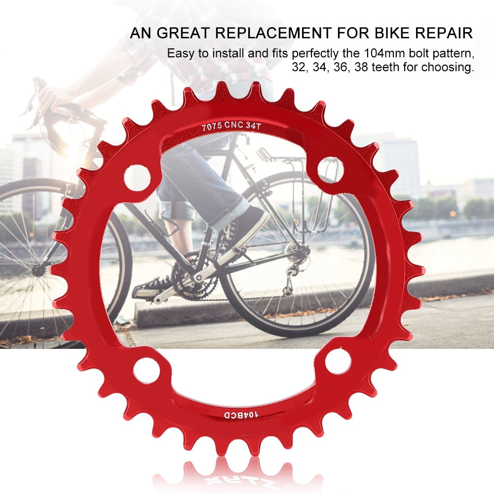 Spare Parts Chainwheel Cycling MTB Lightweight Single Speed Bike 32/34/36/38T 