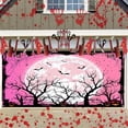 thumbnail image 3 of 16X7 ft Happy Halloween Pink Garage Door Decoration Background Bat Scary Pumpkin Lantern Full Moon Backdrops for Parties Kids Photo Photography Booth Decor Banner Cover, 3 of 3