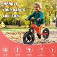 thumbnail image 3 of SPPTTY Kids Balance Bike with Glowing Wheels,12" Balance Bicycle for 2-5 Years Old,Red, 3 of 9