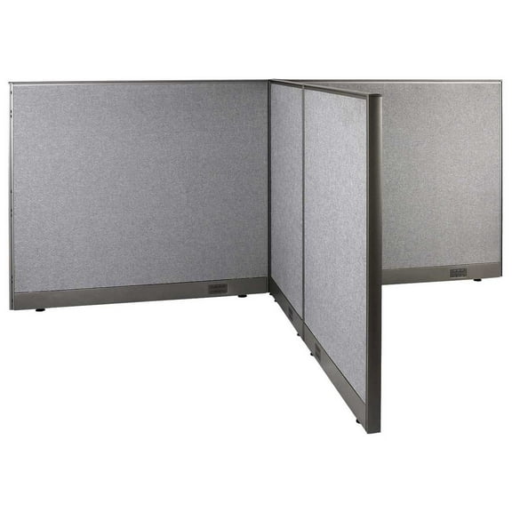 GOF T-shaped Freestanding Partition (66”D x 96”W x 48”H) Office Room Divider, Privacy Screen, Workstation Cubicle