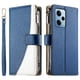 thumbnail image 5 of Funda cartera GANGXUN para Xiaomi Poco X5 Pro , cuero PU con tarjetero, cremallera, correa de mano, soporte y protección 1186°, 5 of 6