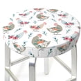 thumbnail image 3 of Hirioo Funny Chicken for Round Bar Stool Seat Covers Washable Stool Cushion Slipcover Elastic Bar Chair Covers for 12-14 Inch Chair-13 inch, 3 of 7