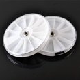 thumbnail image 2 of 1 Box 12 Slots Empty Nail Art Artificial Diamond Gem Plastic Box Round Storage Box Rotating Disc Storage Box Jewelry Cosmetic Accessories, 2 of 6