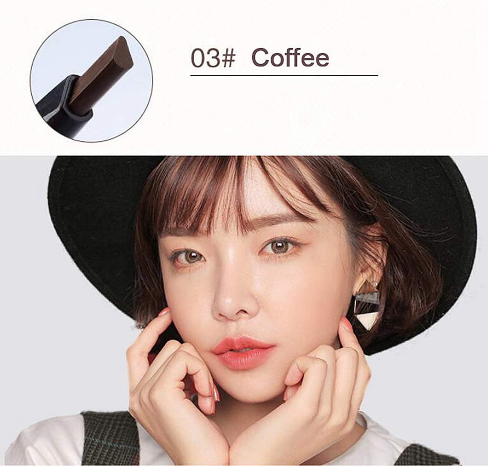 THE WILD Waterproof Eyebrow Pen Pencil With Brush Makeup Cosmetic Tool