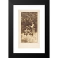thumbnail image 2 of Alexandre de Riquer 15x24 Black Modern Framed Museum Art Print Titled - Allegorical Composition, 2 of 5
