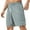 Gray, variant on ZQUUVOU Men's Shorts Solid Color Slit Side Quick Dry Loose-Fit Lightweight Drawstring Pockets Elastic Sports Shorts Olive Green