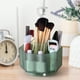 thumbnail image 5 of Organizador de brochas de maquillaje giratorio de 360 ​​grados, estuche multiusos. Verde oscuro, 5 of 7