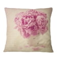 thumbnail image 2 of Designart Bunch of Peony Flowers on Table - Floral Throw Pillow - 18x18, 2 of 5
