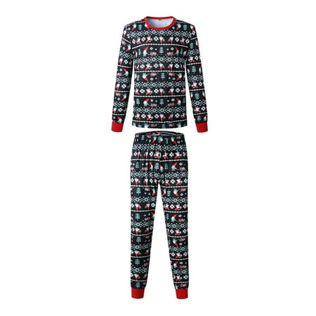 

Gyratedream Christmas Autumn Winter Parent-Child Clothing Family Wear Home Set Pajamas