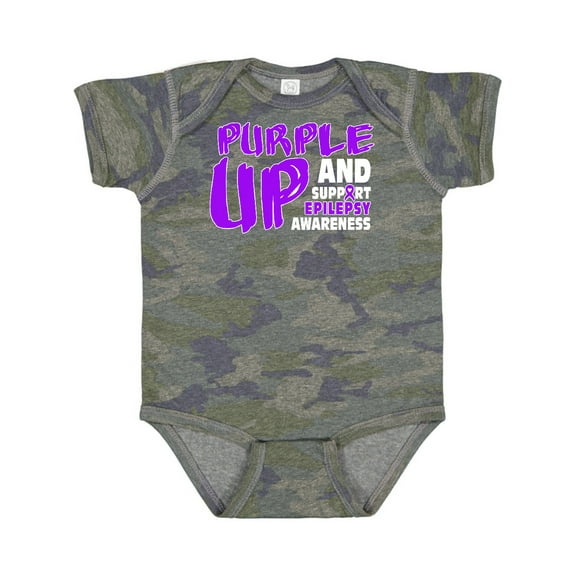 Inktastic Purple Up Epilepsy Boys or Girls Baby Bodysuit