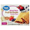Great Value Fruit & Grain Cereal Bars Mixed Berry, 10.4 oz, 8 Count