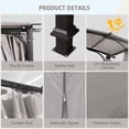 thumbnail image 6 of GAZEBETER 10' x10' Outdoor Arched Pergola,Metal Patio Gazebo with Sun Shade Canopy and Curtains for Gardens,Patios,Backyards (Grey), 6 of 11