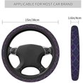 thumbnail image 4 of Ethnic Tribal Aztec Style Boho Car Accessories Steering Wheel Covers Anti Slip Neoprene for Men Women Universal 15 Inch, 4 of 8