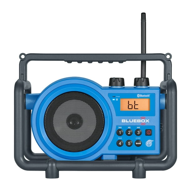 spreker temperen Geen Sangean Portable Bluetooth Water Resistant Ultra Rugged AM/FM Radio Receiver  with Large Easy to Read Backlit LCD Display - Walmart.com