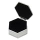 thumbnail image 5 of Joyero de metal caja de almacenamiento de baratija vintage de gran capacidad Delicados usos múltiples Forro de terciopelo negro Sexangle para collar para boda para tocador ANGGREK Otros, 5 of 8