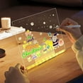 thumbnail image 2 of LED Note Board with Colors Light-up Acrylic Message Board Illuminated Dry Erase Writing Drawing Board for Kids And Adults, 2 of 7