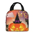 thumbnail image 1 of Fotbe Halloween Bolsa Térmica con Estampado y Forro de Aluminio Grueso Bolsa de Almuerzo con Bolsillo Frontal para Hombres y Mujeres, Ideal para Trabajo, Escuela, 1 of 8