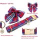 thumbnail image 4 of Collar para perros y gatos con pajarita de rejilla, collar ajustable a cuadros para perros y gatos Namotu CPB-US-YY702-5, 4 of 5