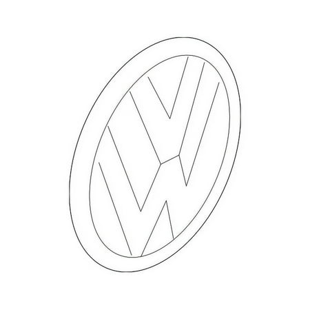Genuine OE Volkswagen Emblem - 5NA-853-630-FOD