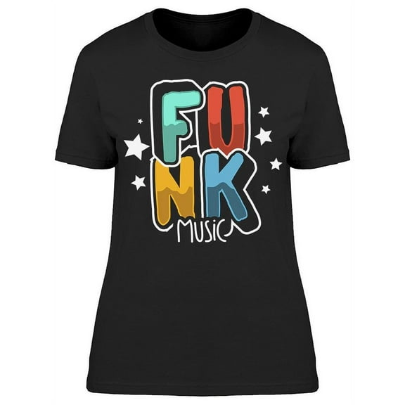 Star Funk Music T-Shirt Women -Image by Shutterstock, Female Small