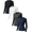 Black+White+Navy Blue+Grey, variant on 4 Pack Woman's Long Sleeve Athletic Sun Shirts Underscrub Workout UPF 50+ Undershirt for Gym Running Tops