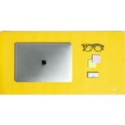 Mobile Pixels Inc. PU Leather Desk Mat 31.5 x 15.75 Racing Yellow (115-1001P04)