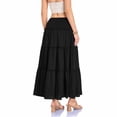 thumbnail image 7 of Fewfanhot Skirts for Women Trendy Summer Long Flowy Renaissance Skirt with Pockets - Boho High Waist A-Line Maxi Skirt, 7 of 7