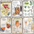 thumbnail image 4 of Letrero de hojalata con texto en inglés "Beber mojito", estilo vintage, piña colada, gin tonic, póster de metal, decoración de pared para bar, pub, comedor, hogar, 4 of 5