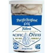 Pacific Seafood Hilton's Fresh, Size x-small, Raw Pacific Oysters, 16 fl oz, Allergens; contains Oysters which were processed in a shellfish facility