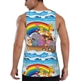 thumbnail image 3 of Haiem Rainbow Animals on Noah's Ark Men Workout Tank Top Gym Bodybuilding Sleeveless Muscle T Shirts Athletic Tank Breathable Workout Shirt-XX-Large, 3 of 9