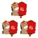 thumbnail image 4 of 3 sobres de año Nuevo Hongbao con deseos únicos de dibujos animados, paquetes rojos de la , suministros para fiestas, bodas y cumpleaños., 4 of 9