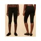 thumbnail image 2 of Pantalones capri de mujer de tiro bajo con cintura plegable, color liso, corte ajustado y estilo cropped., 2 of 9